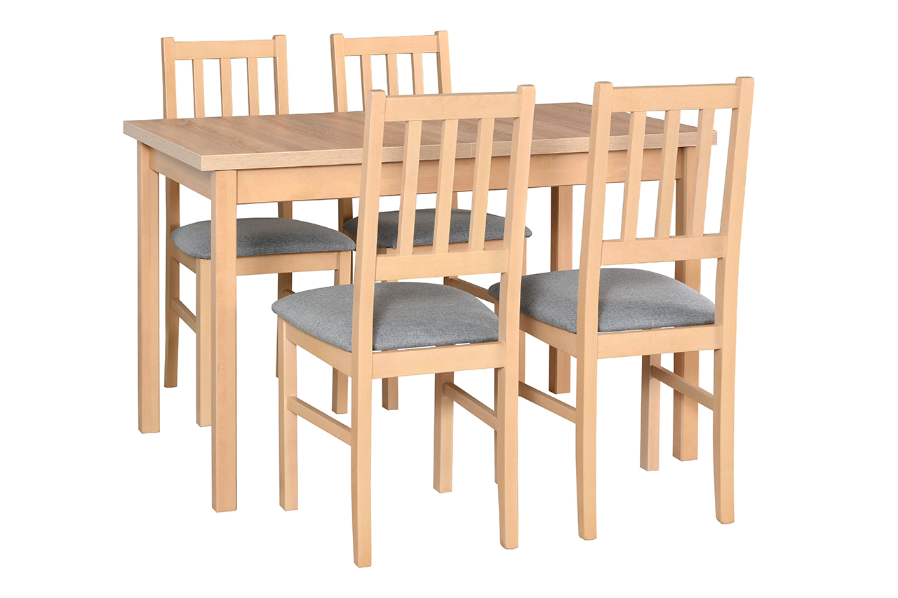 Modern Asztal MAX 10 70x120/160cm természetes furnér