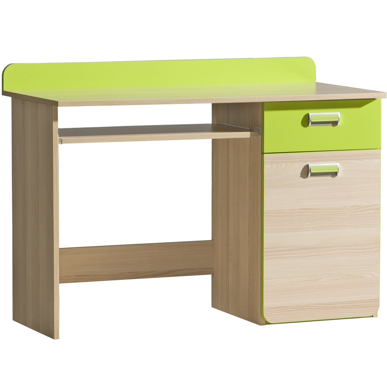 Íróasztal LOREN LR10 coimbra kőris / lime zöld