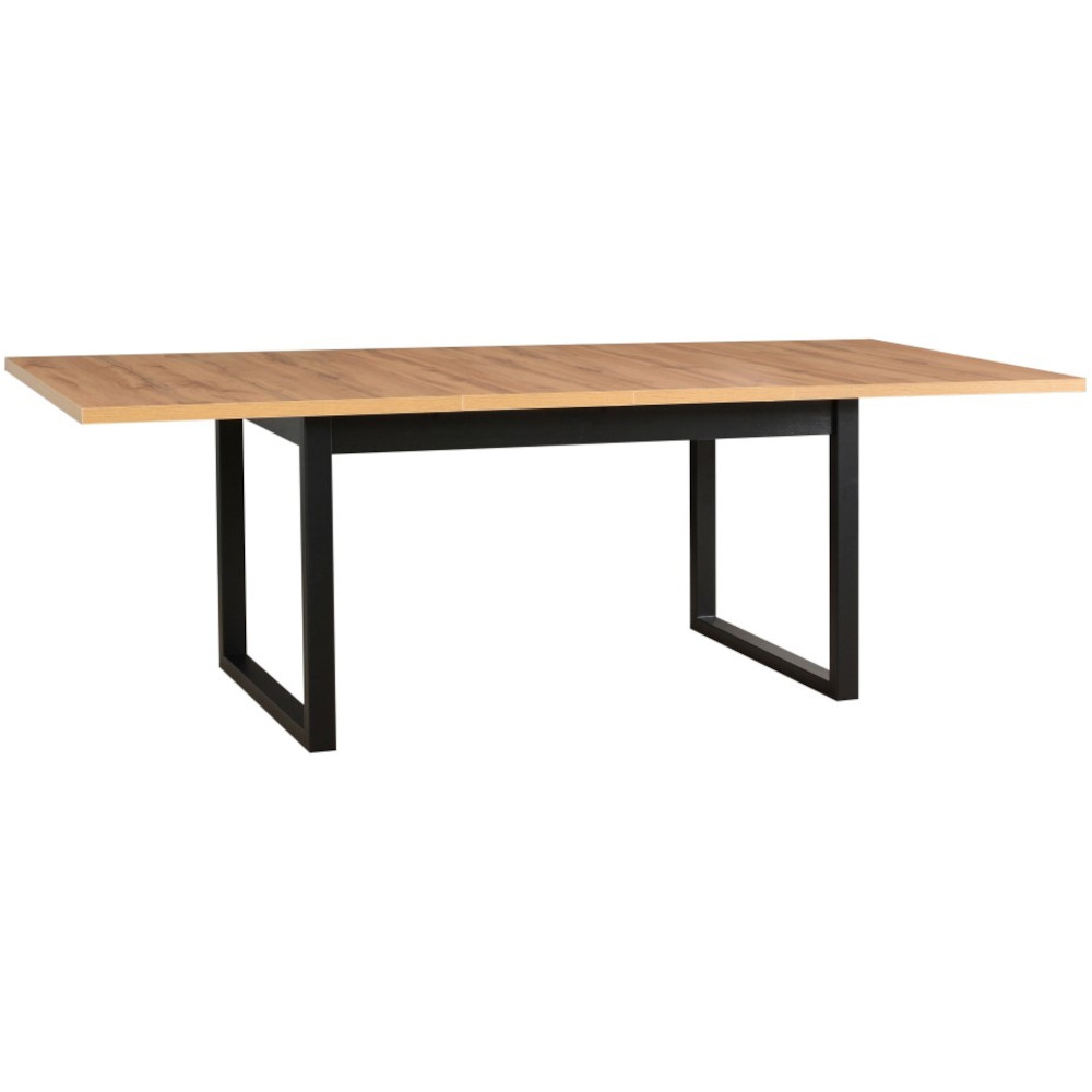 Asztal IKON 3 L artisan tölgy laminált / fekete