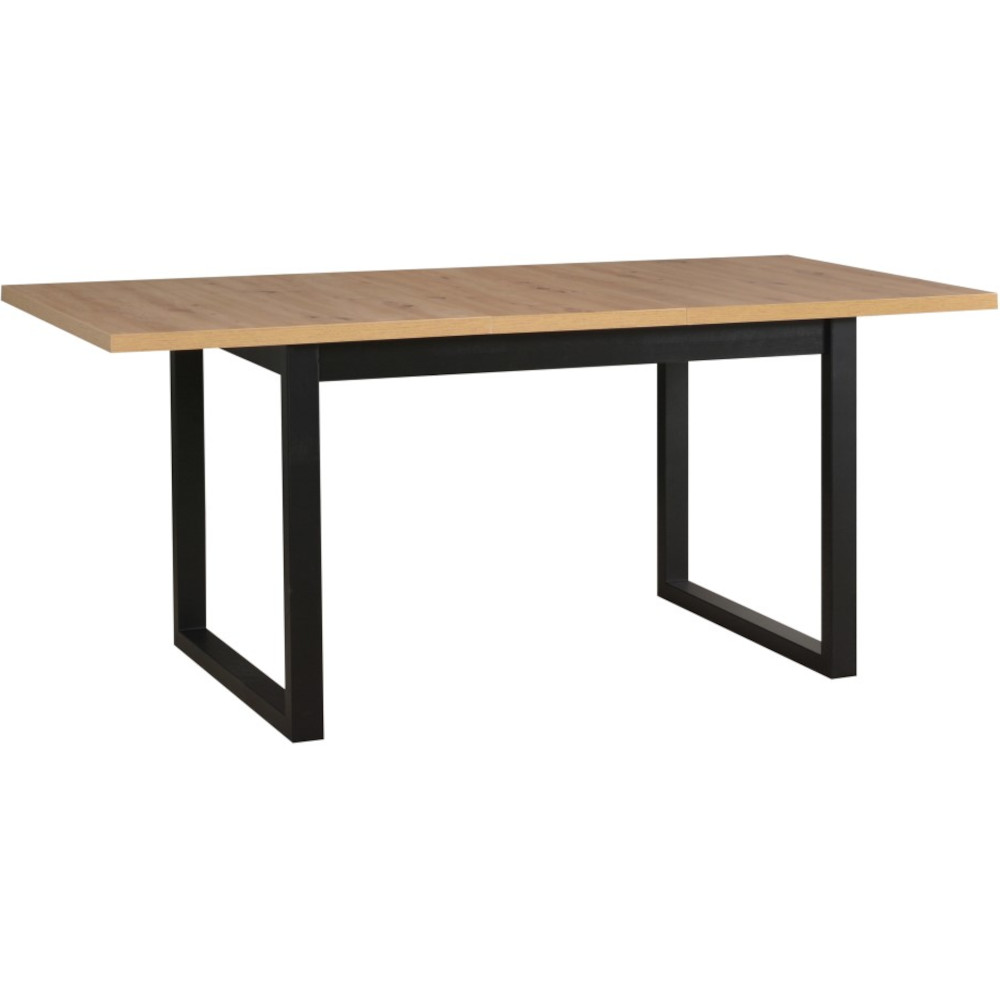 Asztal IKON 3 L artisan tölgy laminált / fekete