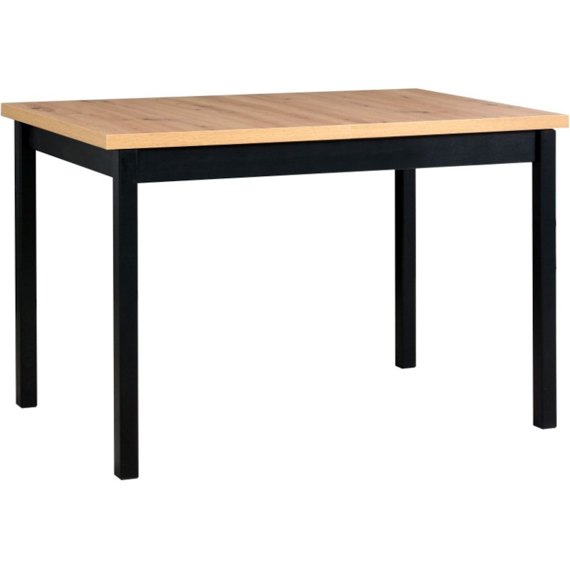 Asztal MAX 10 70x120/160 artisan tölgy laminált / fekete
