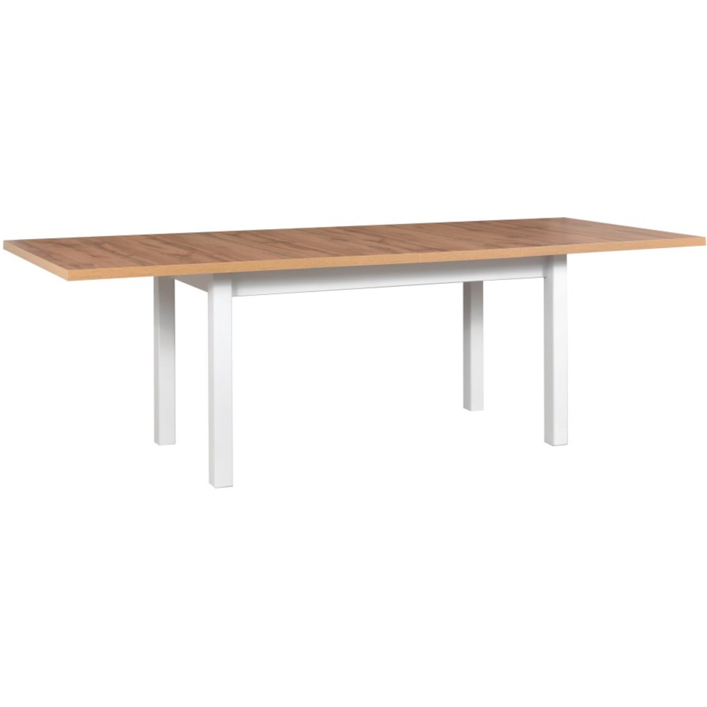 Asztal MODENA 2 XL 92x160/240 grandson tölgy laminált / fehér