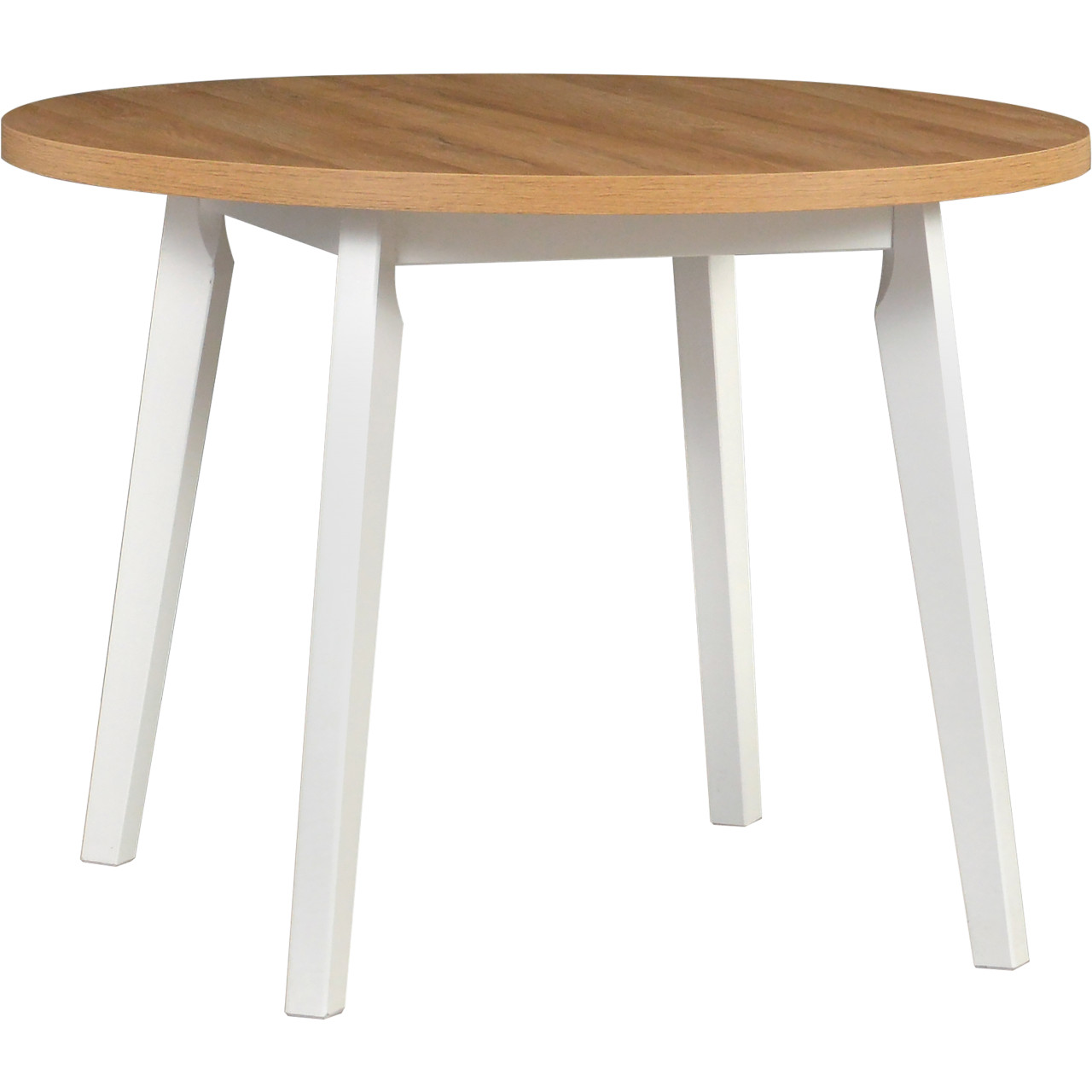 Asztal OSLO 3 100x100 grandson tölgy laminált / fehér
