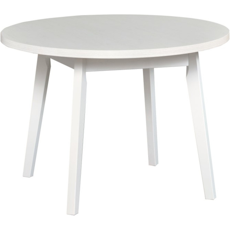 Asztal OSLO 3 L 100x100/130 fehér laminált