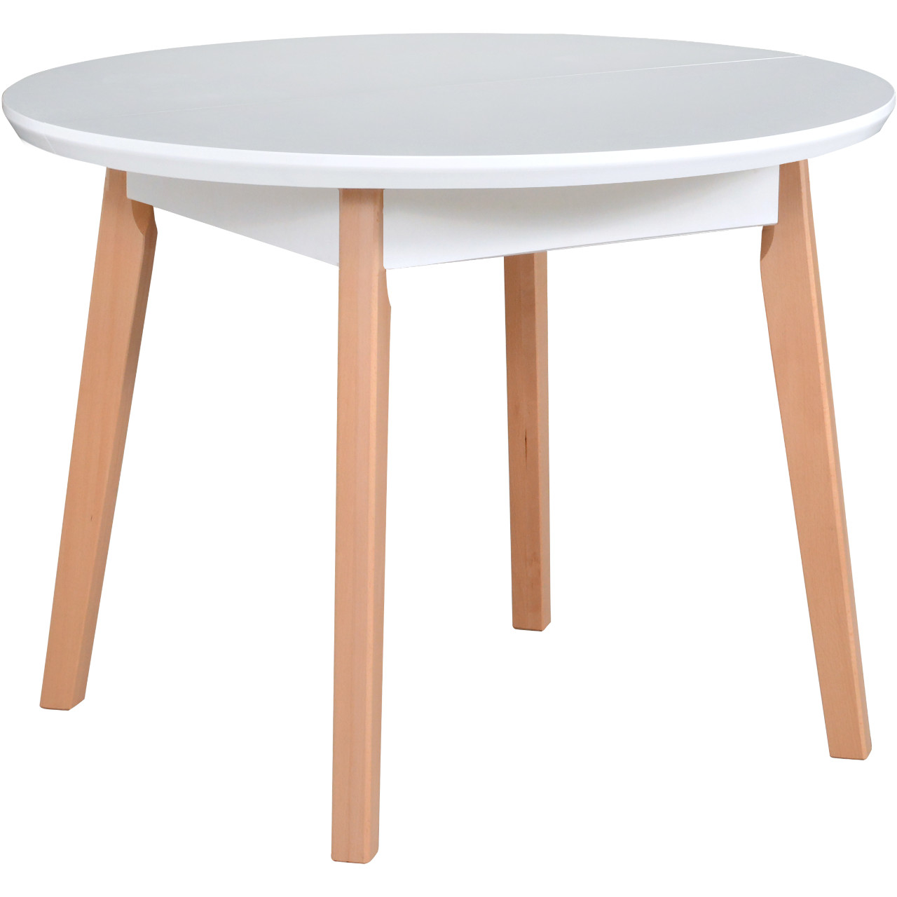 Asztal OSLO 4 100x100/130 fehér MDF