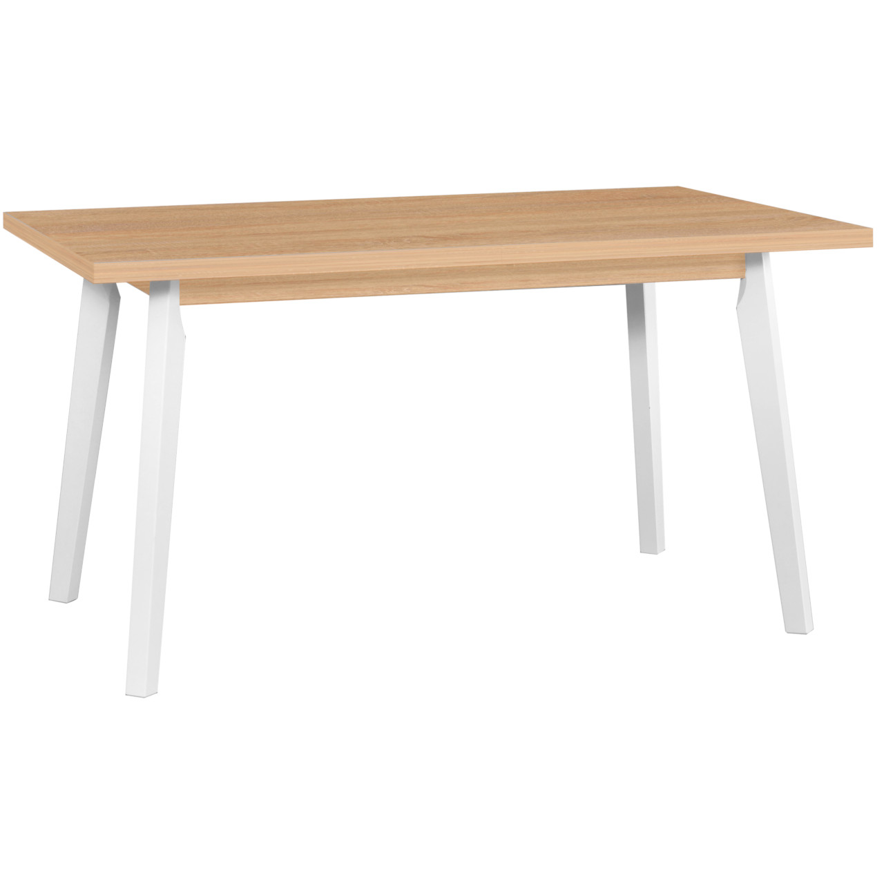 Asztal OSLO 5 80x140/180 grandson tölgy laminált / fehér