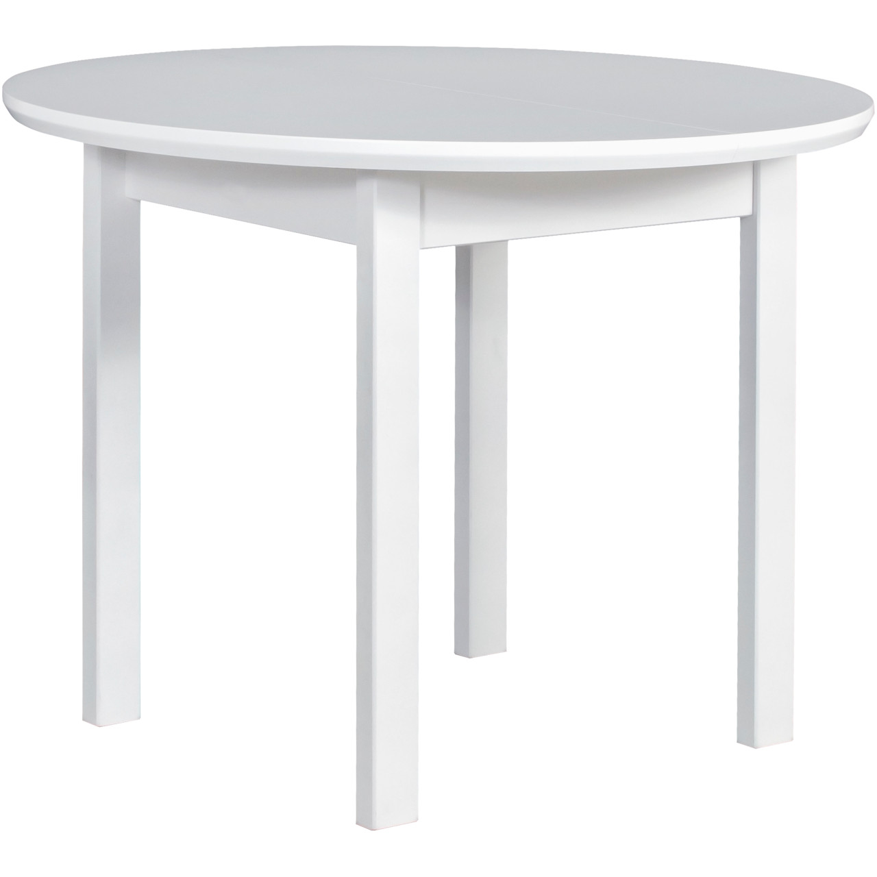 Asztal POLI 1 100x100/130 fehér MDF