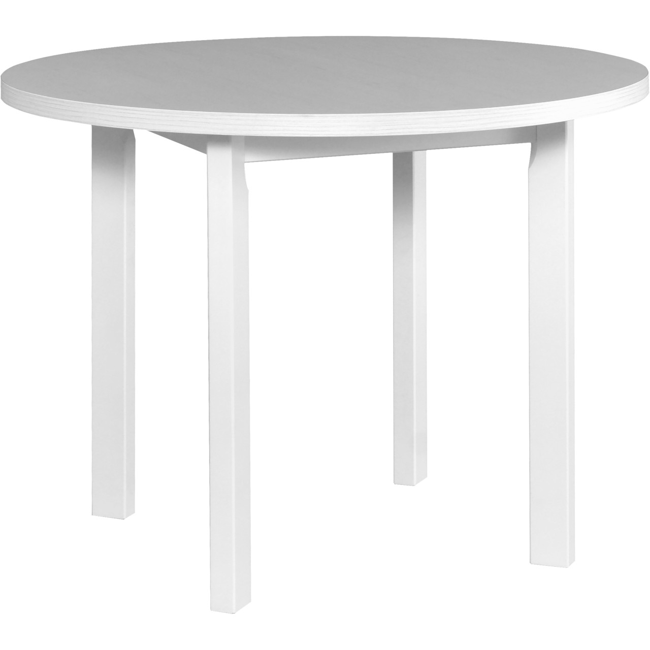 Asztal POLI 2 100x100 fehér laminált