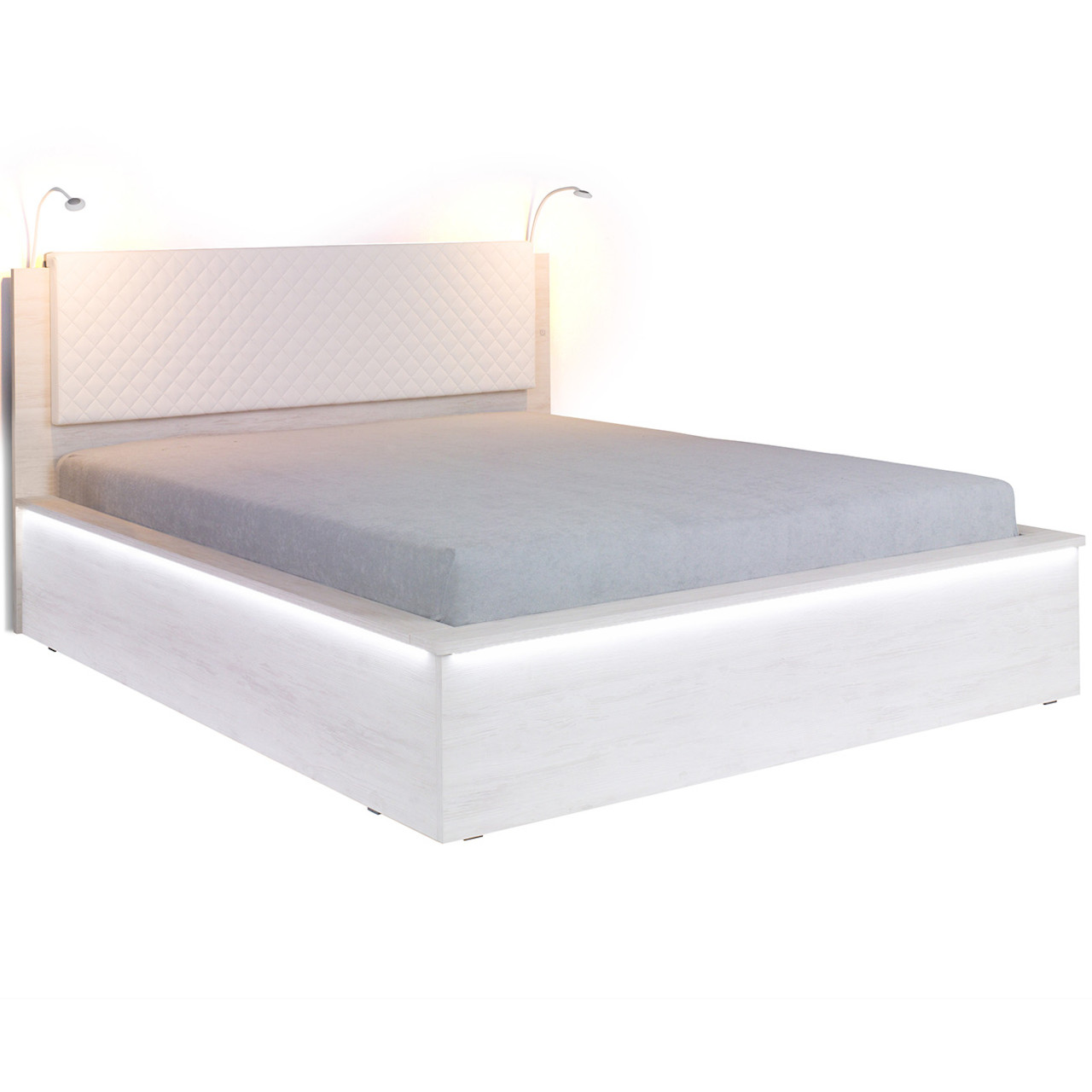 Éjjeli lámpa a DV12 DENVER ágyhoz fehér
