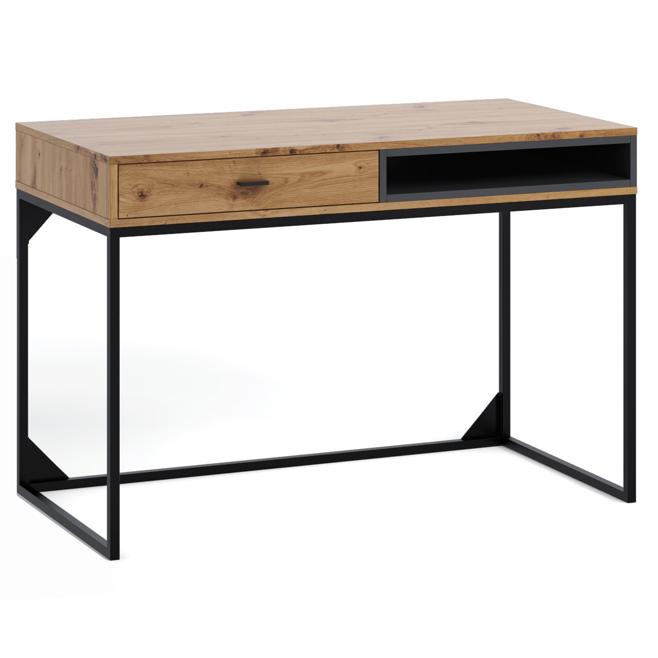 Íróasztal OLIER OE01 artisan tölgy / fekete