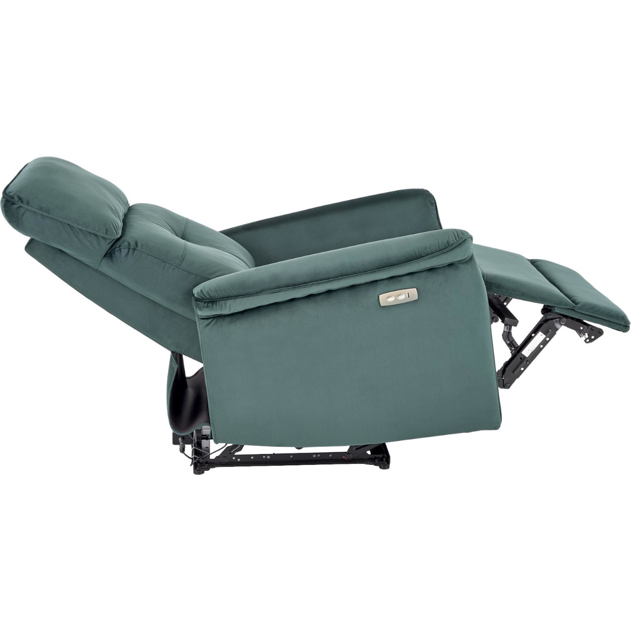 Elektromos relax fotel SAFIR sötétzöld
