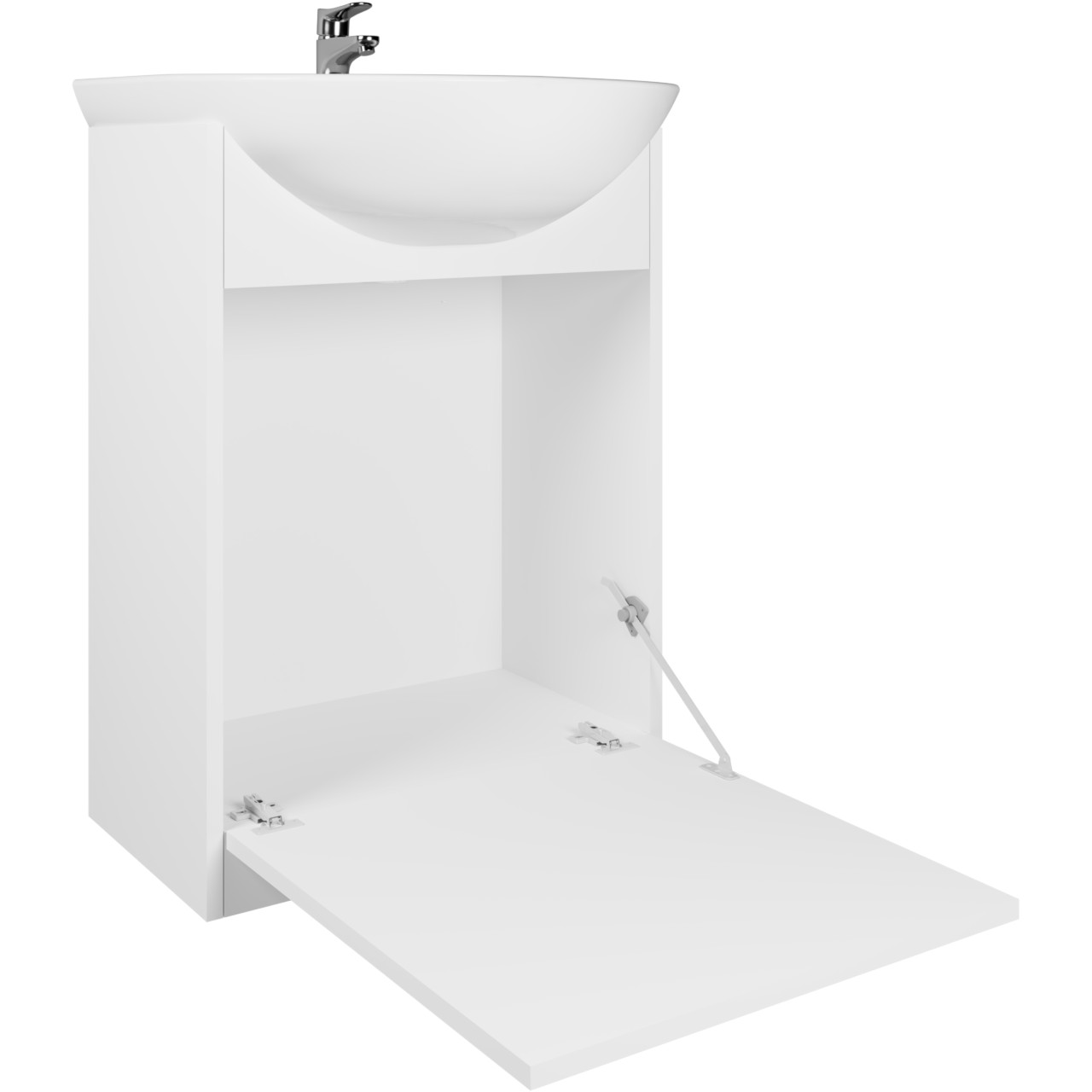 Fürdőszoba bútor tükörrel SLIDO MAX LED artisan tölgy / fehér laminált