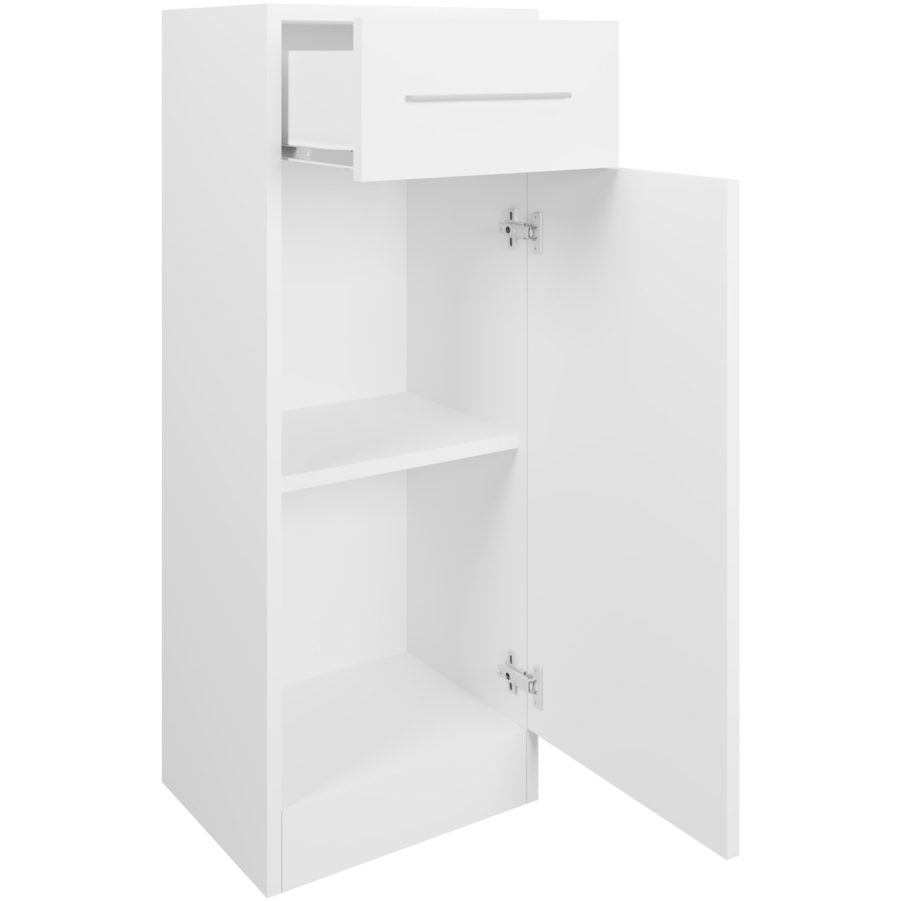 Alacsony fürdőszoba szekrény SLIM SL3 artisan tölgy / fehér