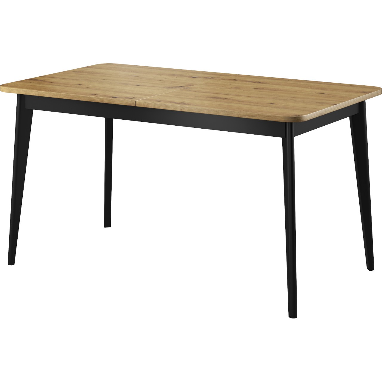 Asztal 140x80 NARDI 10 artisan tölgy / fekete
