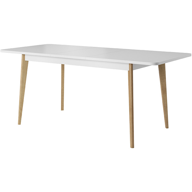 Asztal 140x80 NARDI 10 fehér / riviera tölgy