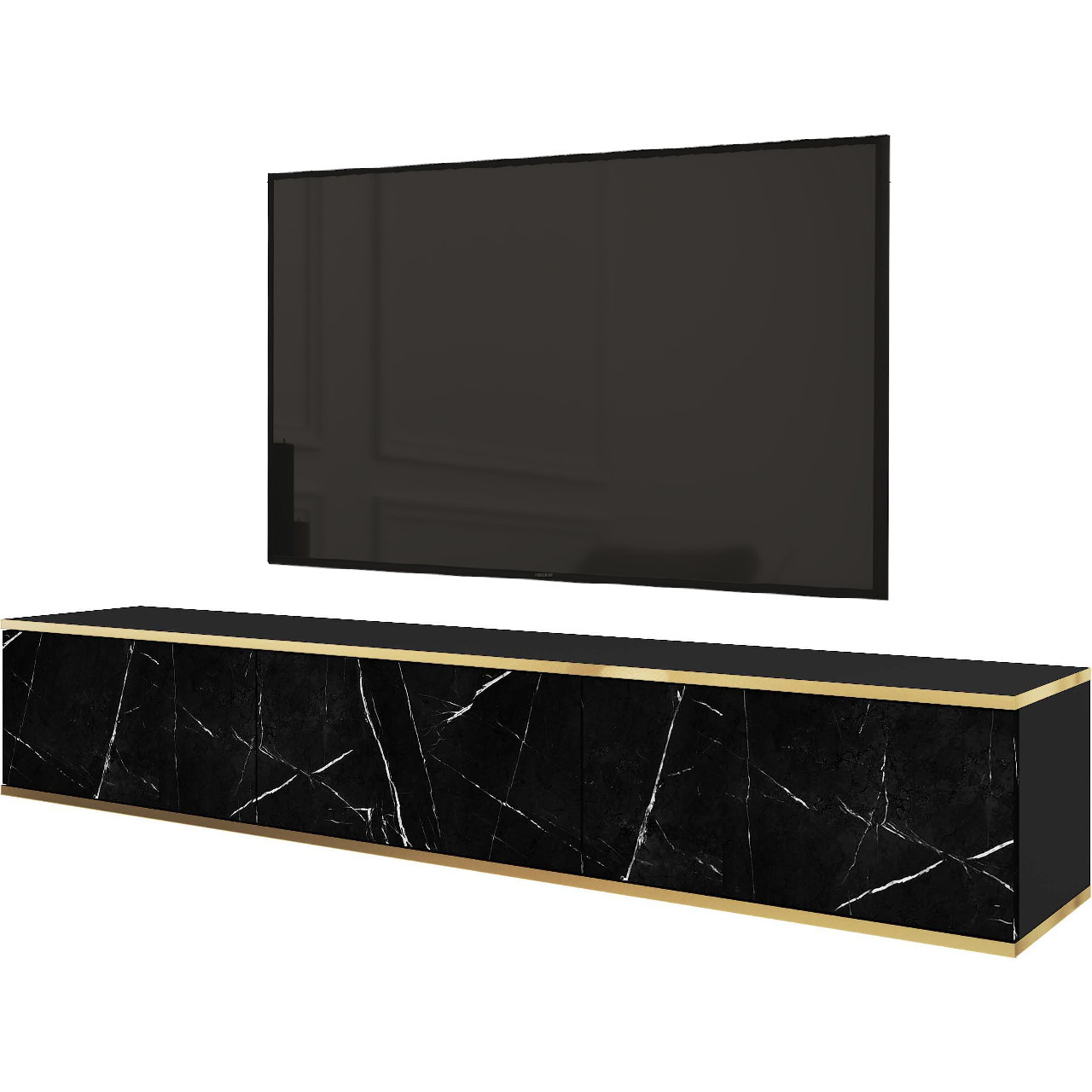 TV szekrény ARA 175 fekete márvány