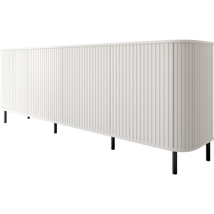 4 ajtós fiókos komód, Zylio, fehér