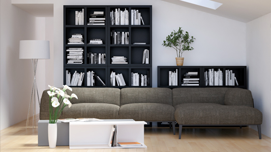 Polcok a nappaliban - hogyan válasszuk ki a tökéletes megoldást?