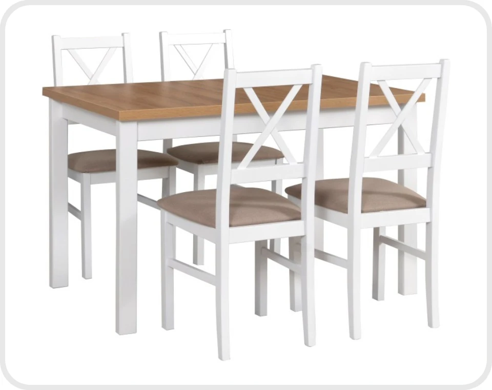 Asztal ALBA 1 + szék NILO 10
