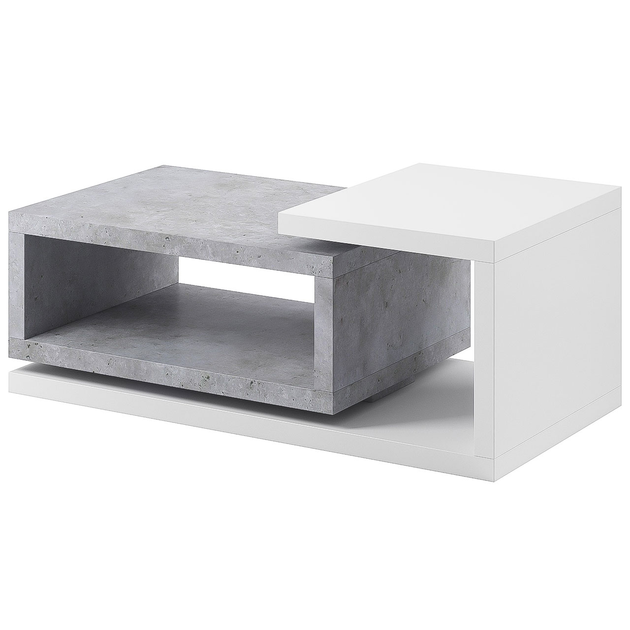Dohányzóasztal BOTA BT97 fehér / beton colorado
