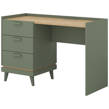 Íróasztal CANDIS 03 zöld / olajos tölgy