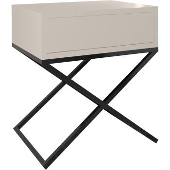 Éjjeliszekrény SIENA kasmír / fekete